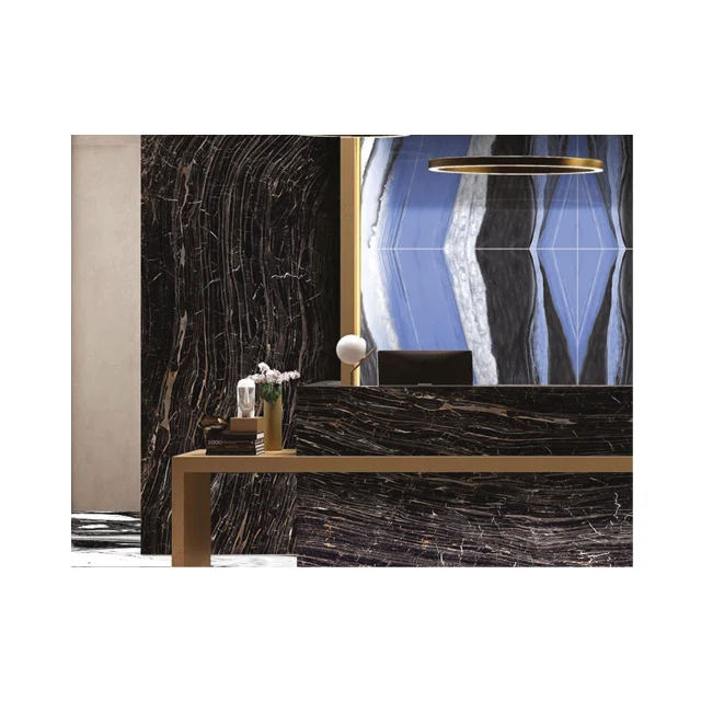 Premium Quality High Selling 1200x2400 Brown Marble Bathroom Big Slab Tiles From India