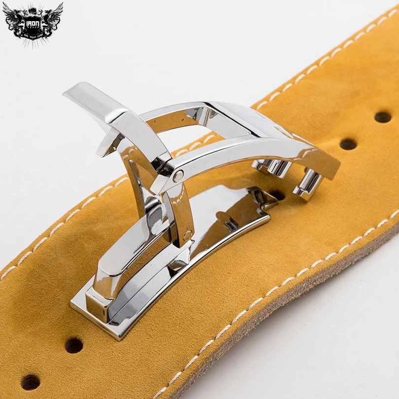 Cheap price weight lifting leather dip belt men leather weightlifting dipping belt with custom logo