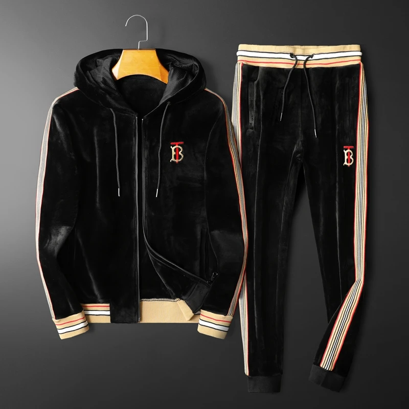 
Cotton custom Casual Warm Thick Hooded Tracksuit 