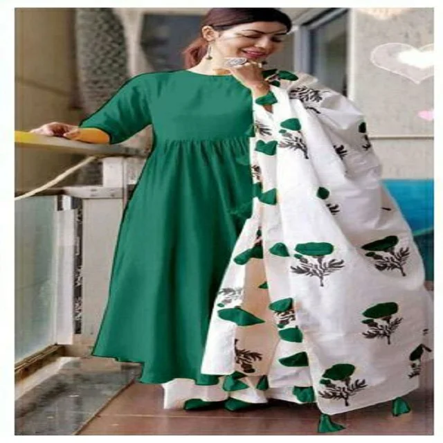 
Daily Wear Rayon Women Kurta Sets Top,Bottom And Dupatta VOL9 