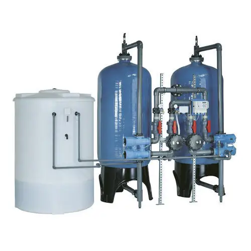 New 20-60t Capacity 2000L/Hour Productivity 1 Year Warranty China FRP Water Softener Filtration System