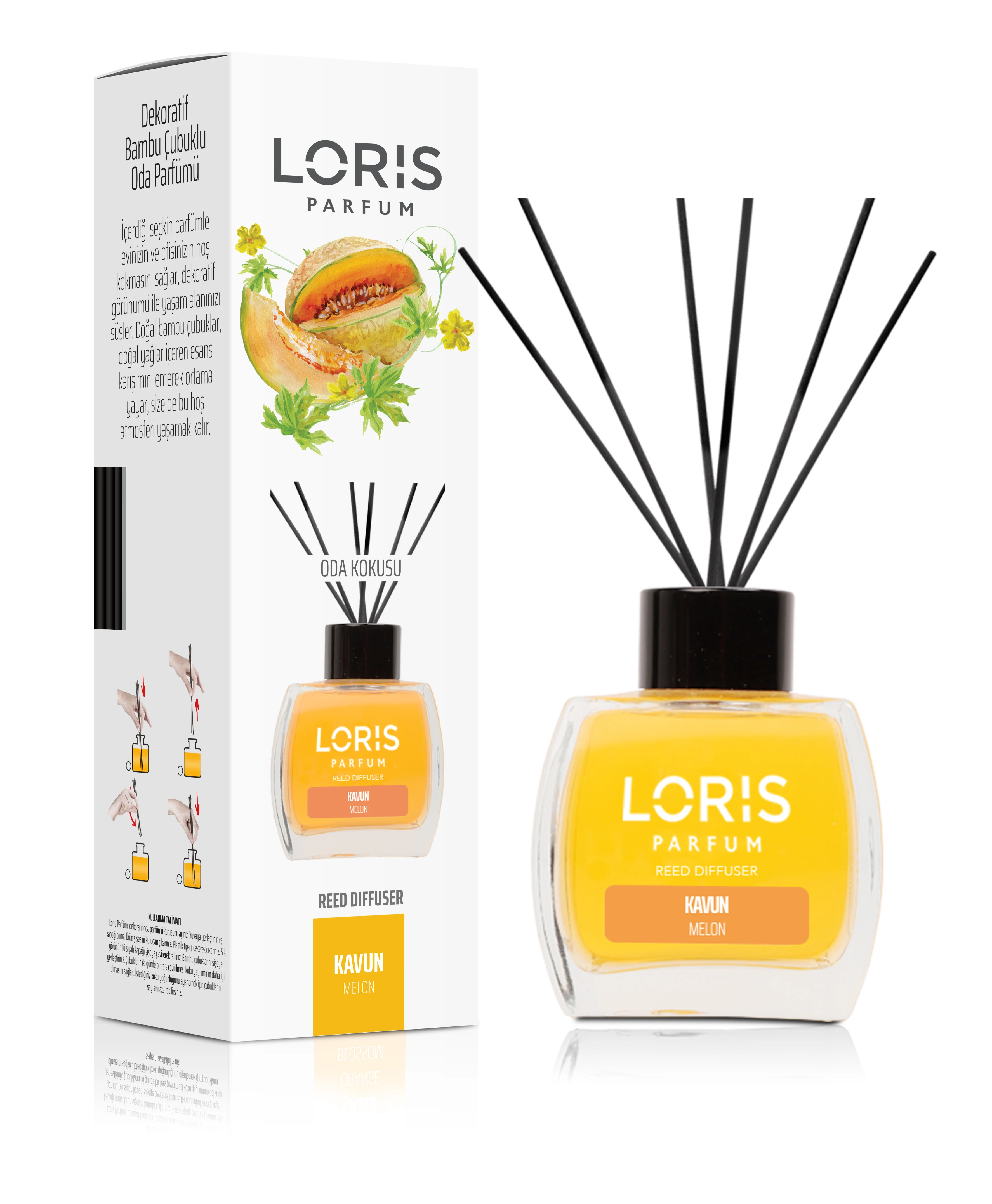 120ML LORIS REED DIFFUSER AIR FRESHENER MELON