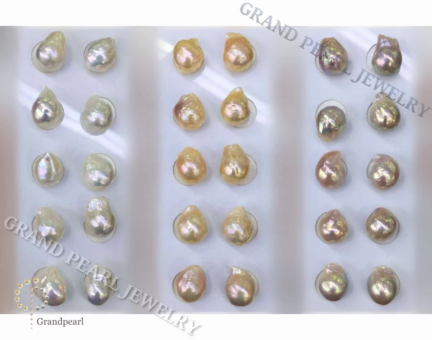 
12-13mm Loose & Half-drilled, Baroque Freshwater Pearls 