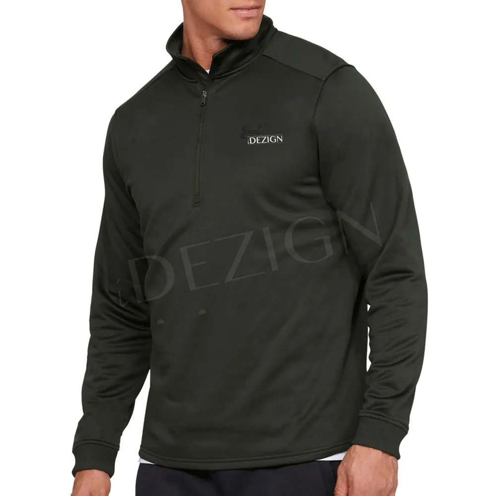  Оптовая цена Высококачественная Мужская Черная куртка толстовка с капюшоном на молнии 1/4