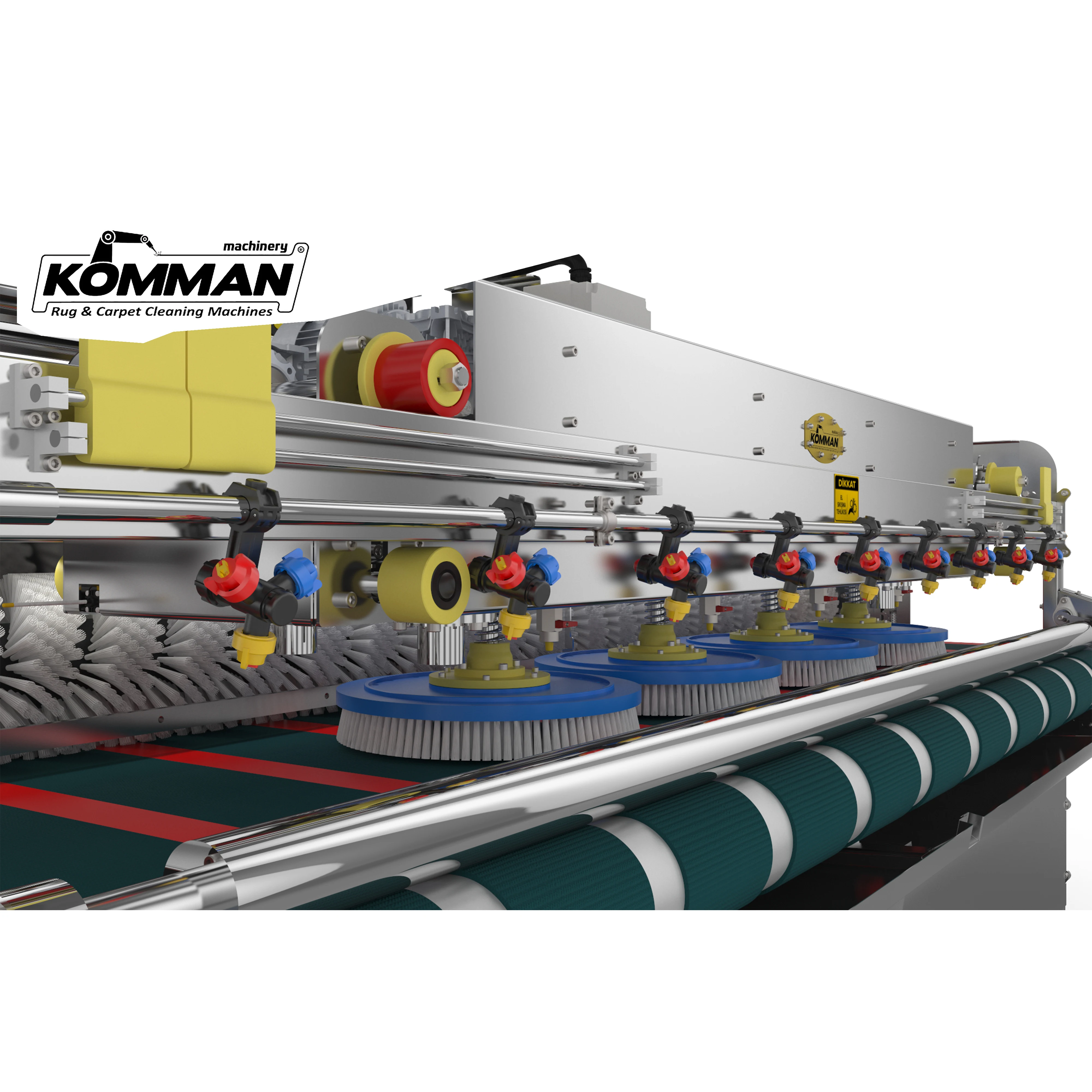
Automatic Industrial Carpet/Rug Cleaning Machine- Commercial Rug Washer. 3 meters conveyor surface ALTAY RAKE 3000 