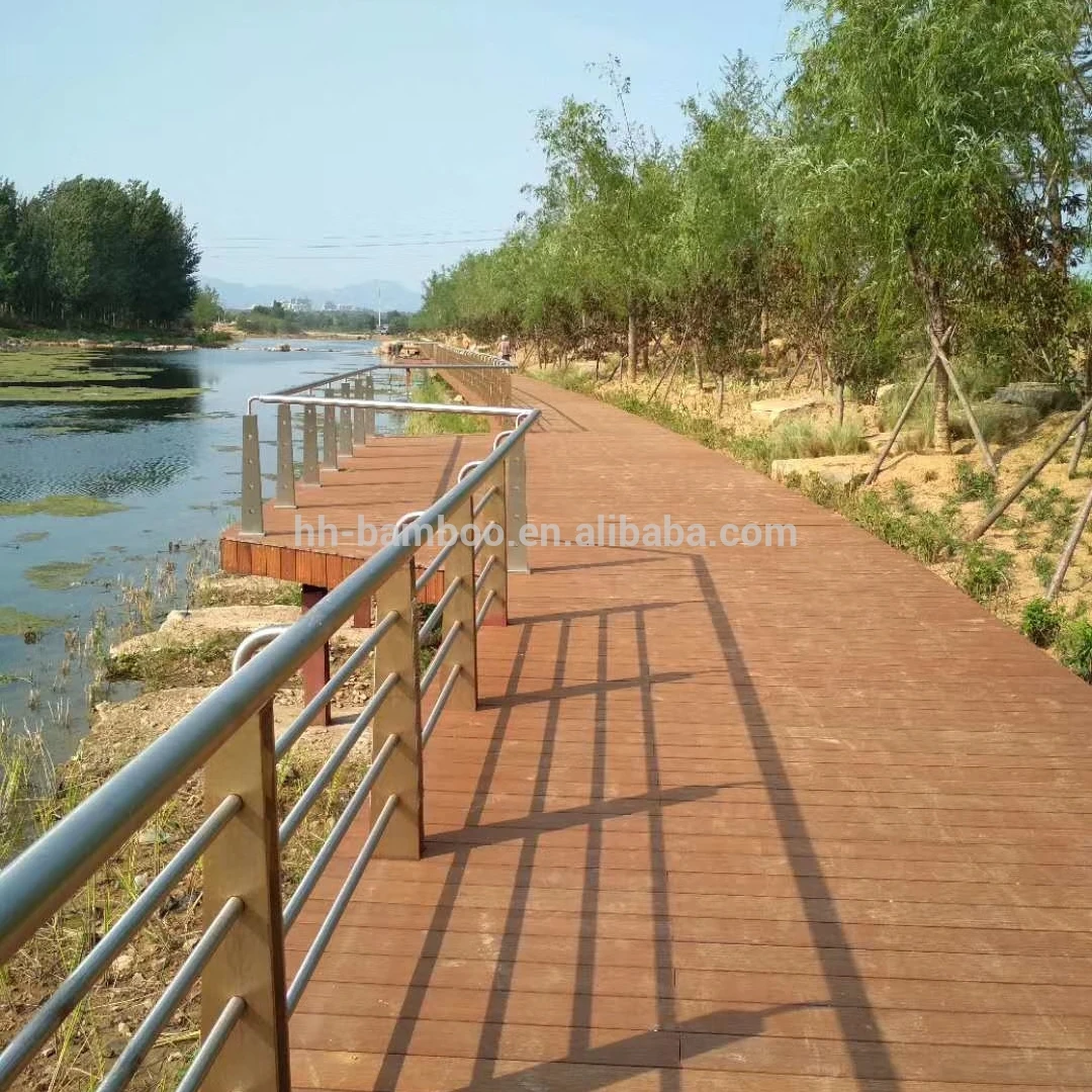 Huihuang Brand  with High anti-corrosion  20mm thickness Bamboo Decking Outdoor