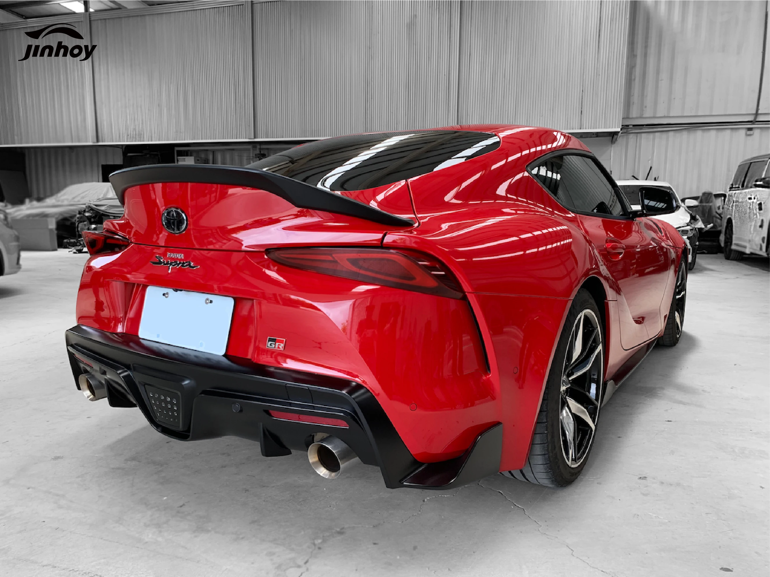 Матовый черный спойлер для багажника TOYOTA SUPRA A90 MK5