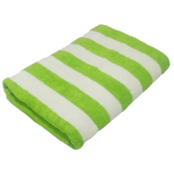 Deeda factory 100% cotton blue white stripe hotel pool towels