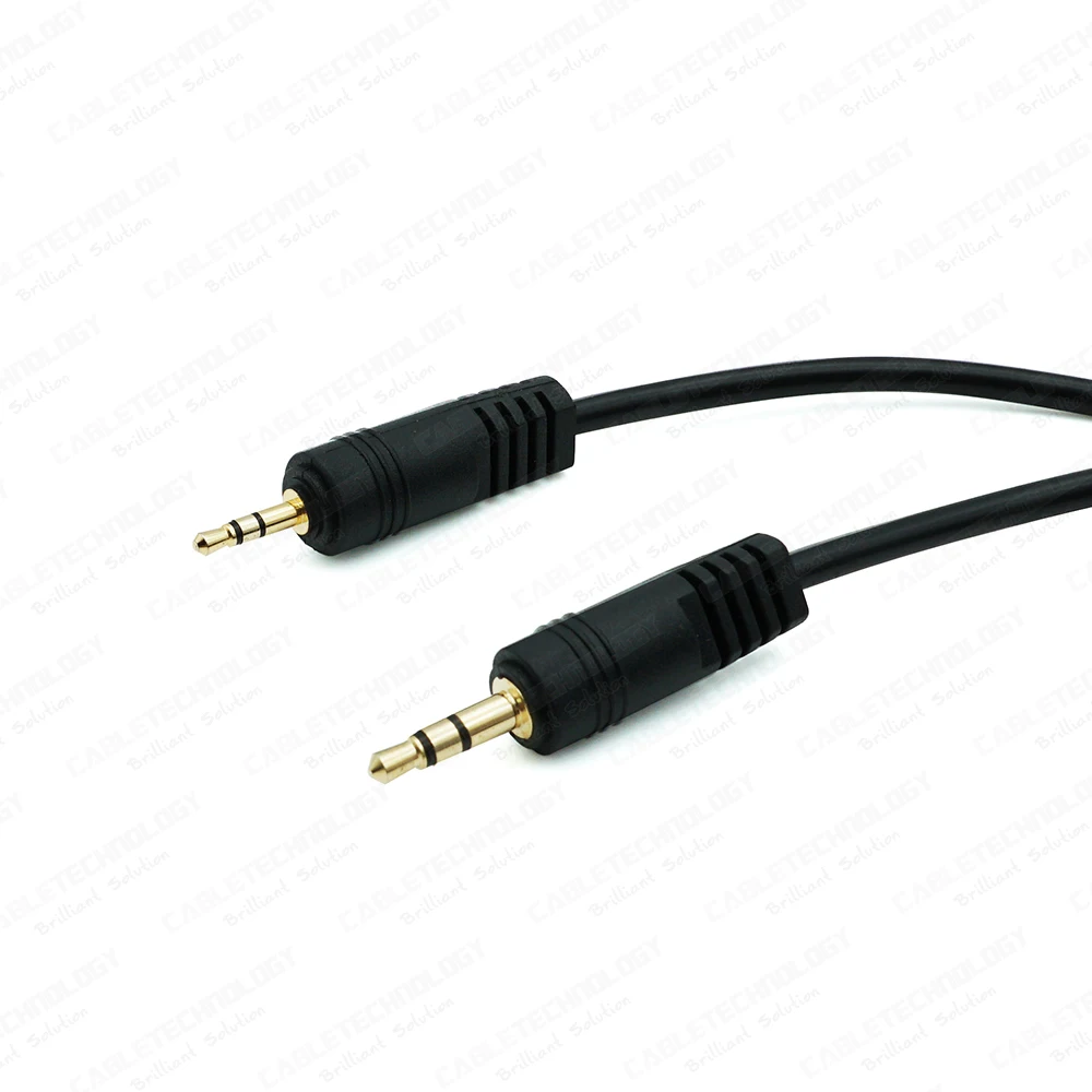 Excellent Sound Quality 3.5mm AUX Stereo Audio Cable, Male to Male, Gold Plated - for iPhone, iPad, Headphones, Car, Speakers