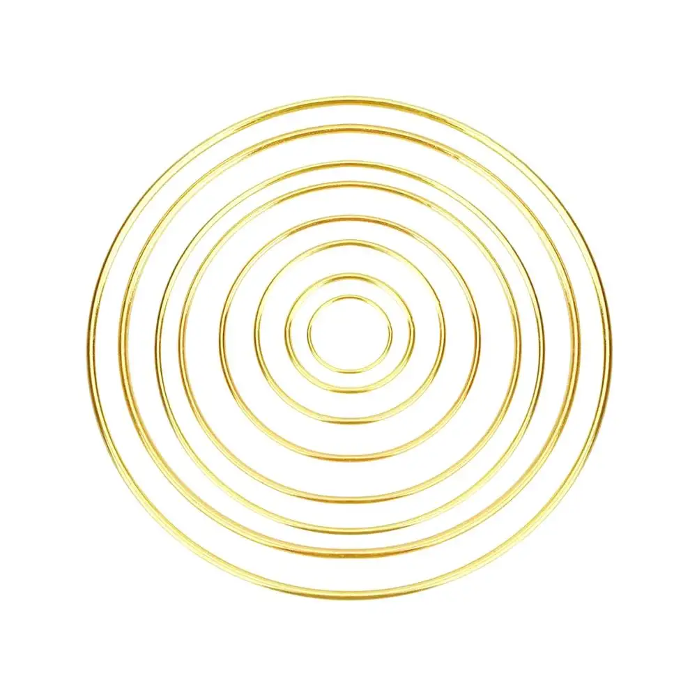 
Metal Ring Gold Dream Catcher, Metal for Crafts, Home Christmas Decoration 