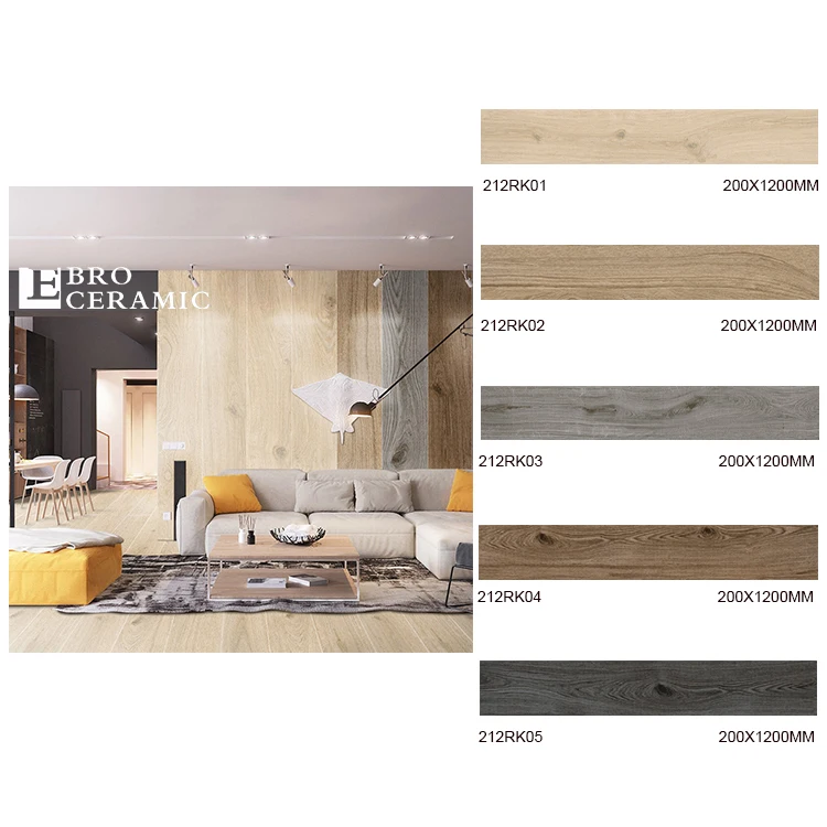 price for wood ceramic floor tile in Philippines 20x120cm wood ceramic floor tile