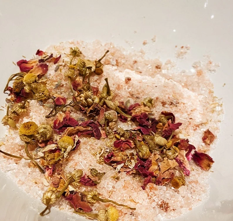 Соли для ванны на заказ розовая веганская Лаванда замачивание ароматерапия соль с сушеными цветами