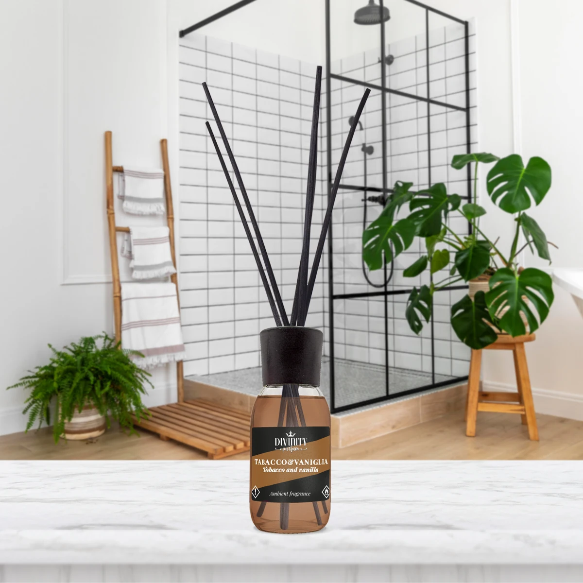 Top quality Tobacco and vanilla fragrance italian reed diffuser exclusive line 125ml home fragrance