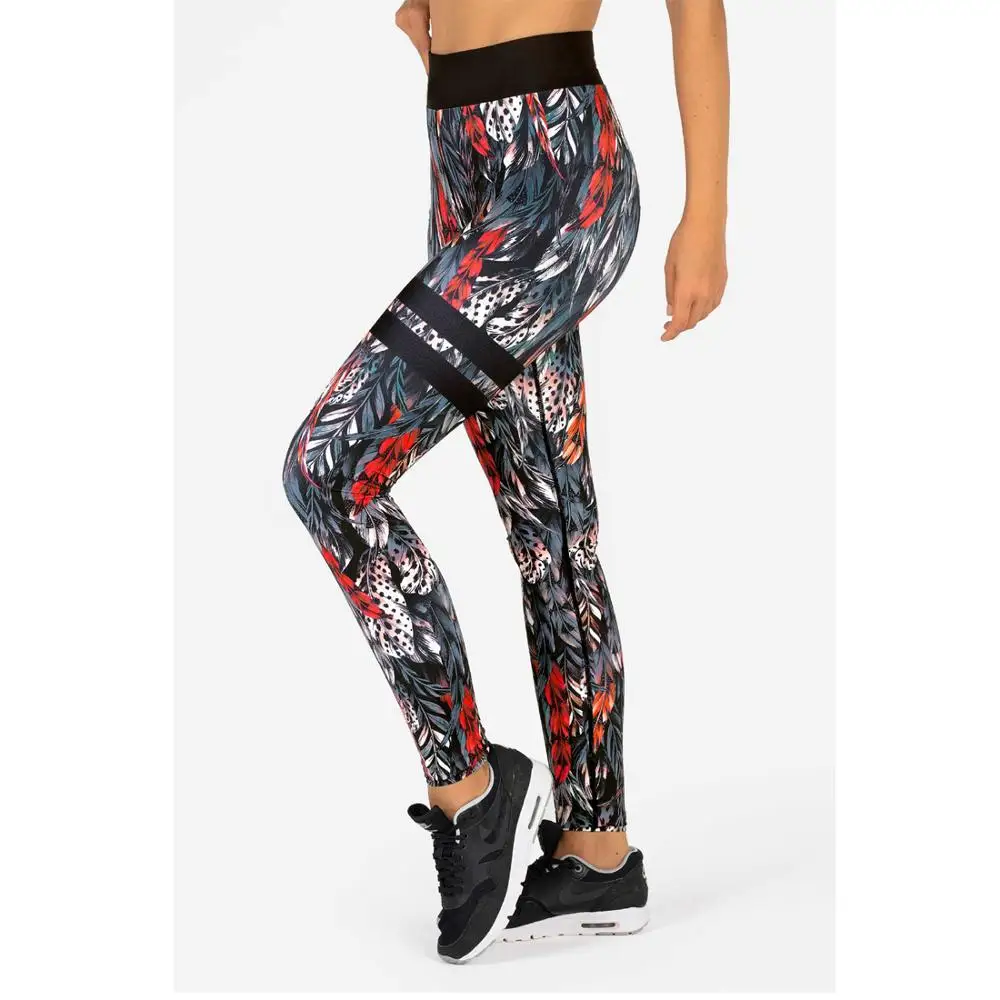 sportswear customize quick dry 4 way stretch fitness high waist full length yoga leggings for women