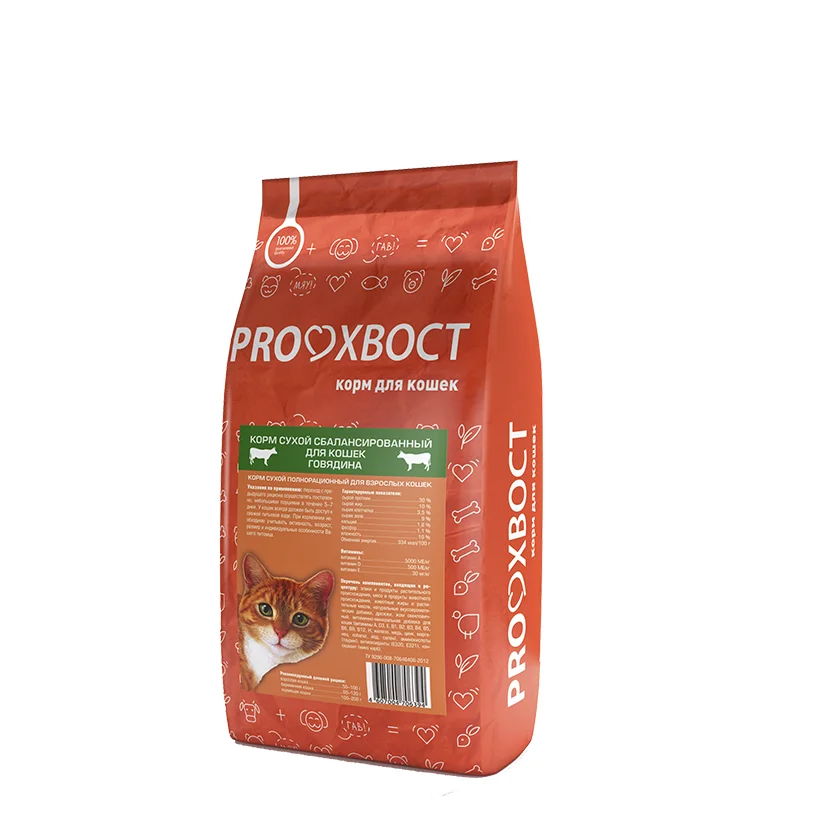 
Prokhvost dry cat food with beef 10 kg 
