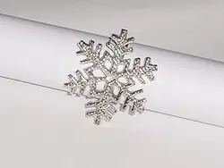 Christmas Snowflake Napkin Ring Silver Plated Table Decoration silver plated table napkin ring