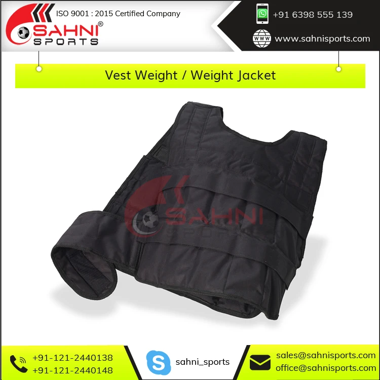 Premium Quality Heavy Duty Nylon PU Fabric Made Vest Weight Weight Jacket