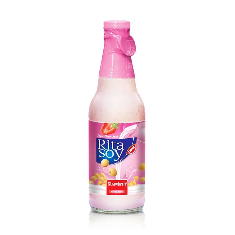
Best For Your Health High Quality 300ml Glass Bottle Sesame Soy Milk 