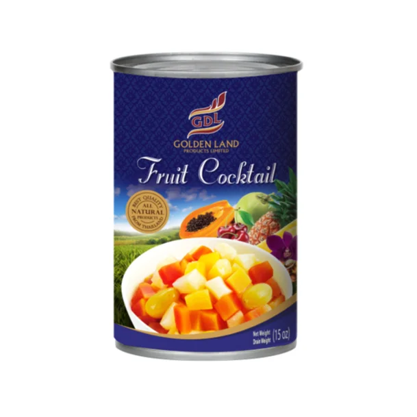 
Tropical Fruits Cocktail in Syrup in Canned from Thailand. 