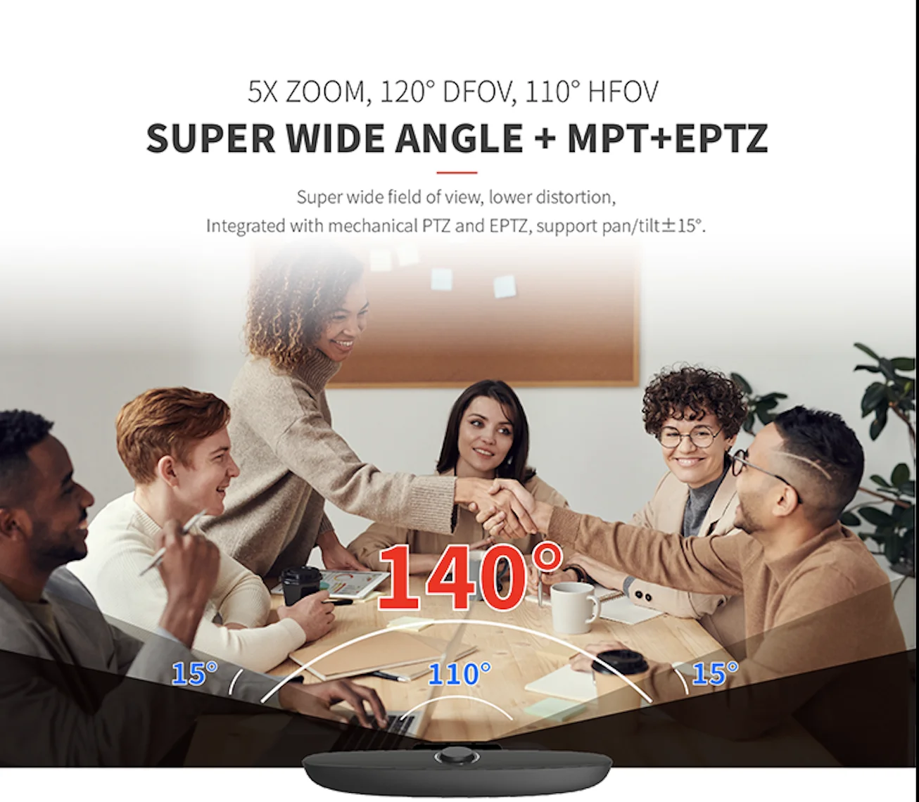 
Professional Products Video Camera with Auto Tracking and All-in-one Video Conference Camera with Microphone 
