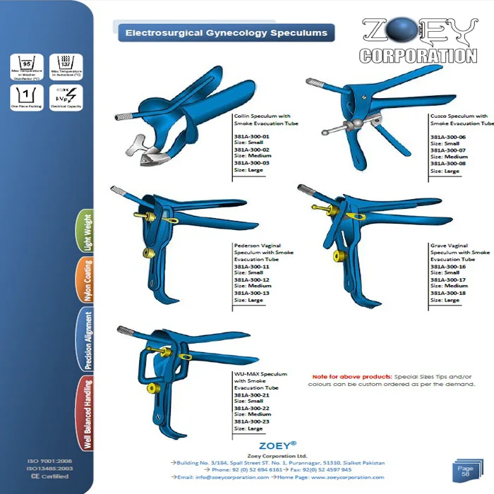 Электрохирургический гинекологический спекулятор, гинекологический Электрохирургический вагинальный спекулятор