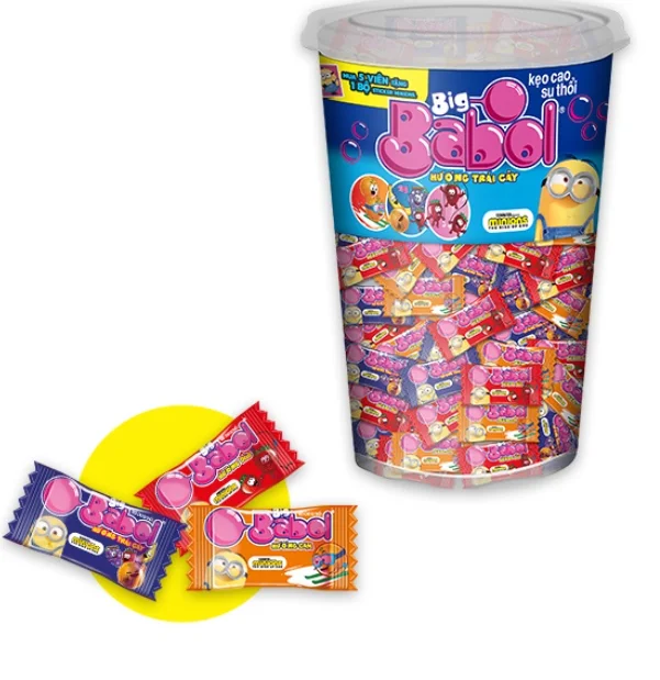Viet Nam Factory Price Yummy  Babol Candy  18 Boxs x 70