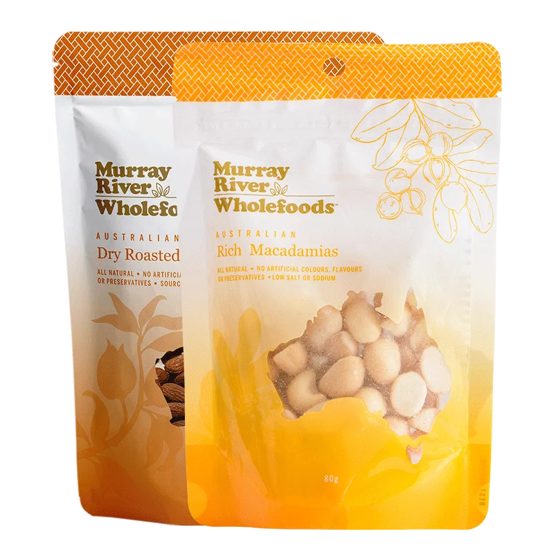 Murray River Organics Healthy Top Grade Organic Almond Kernels Dried Almond Nuts Bags Style Global Packaging
