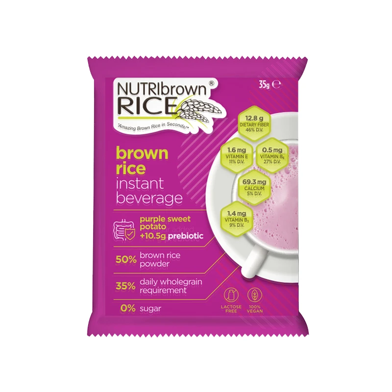 NutriBrownRice Purple Sweet Potato with Prebiotic Brown Rice Instant Beverage Diabetic Friendly