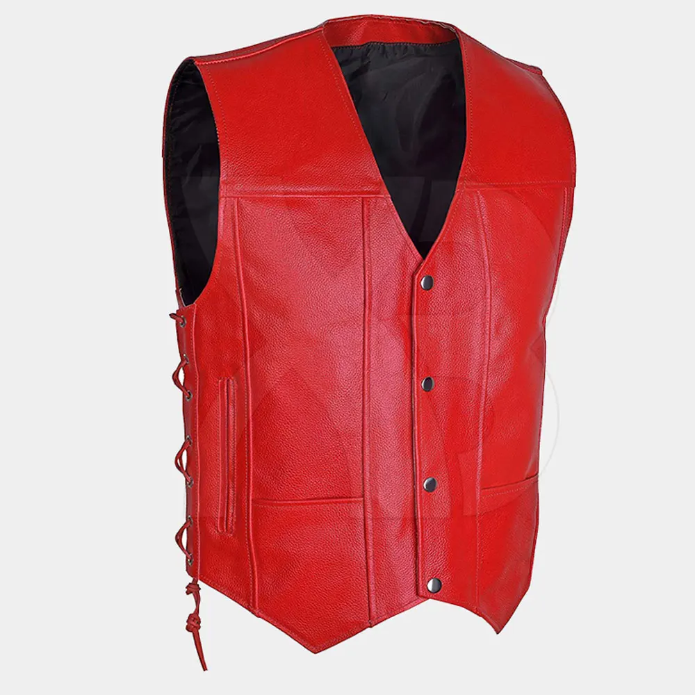 Модная одежда новый мужской кожаный жилет высокого