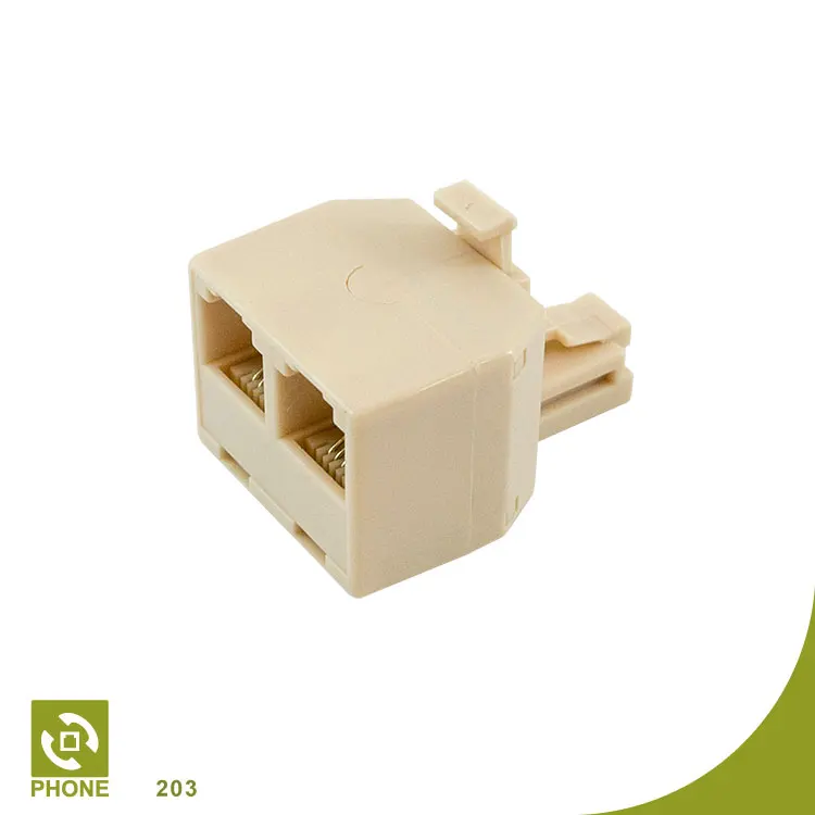 Modular Adaptor 2 way phone line splitter