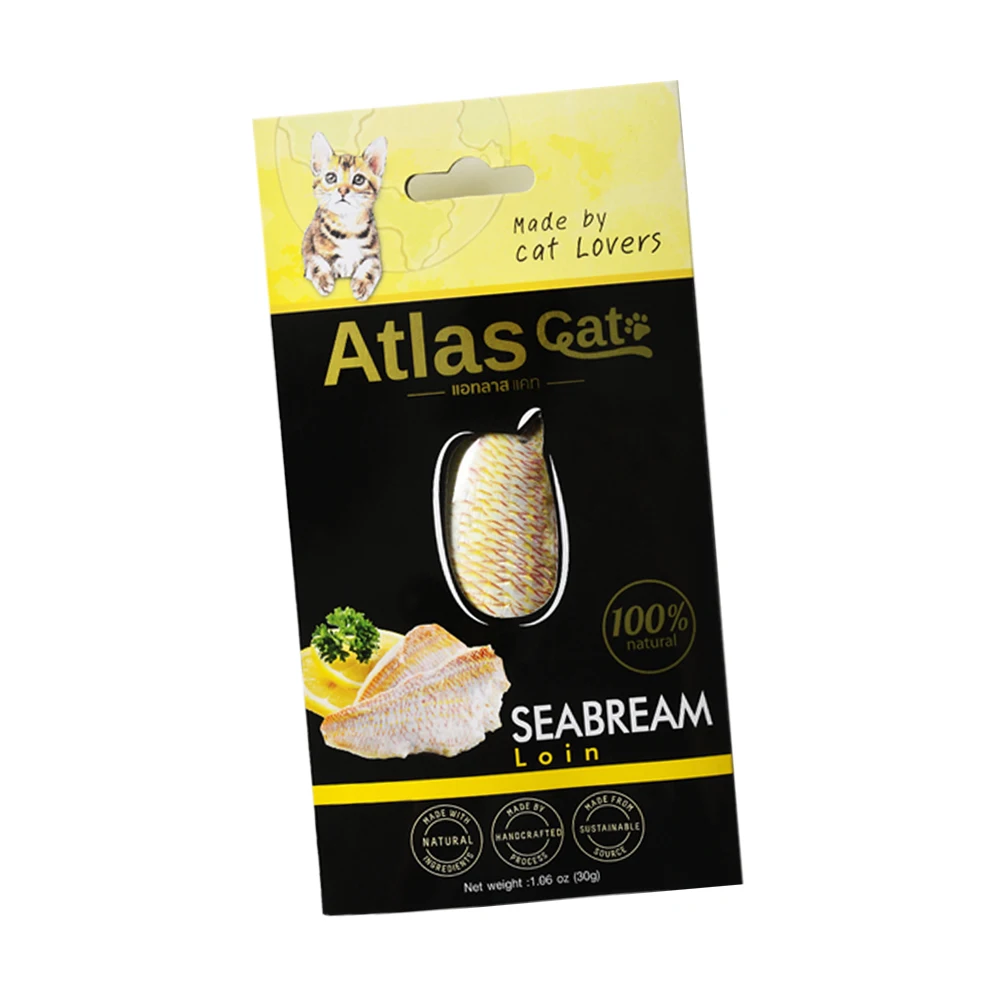 Atlas Cat Loin Seabream 30g Made from 100% High-Quality Seabream - Premium Wholesale Pet Food for Cat 100% Natural