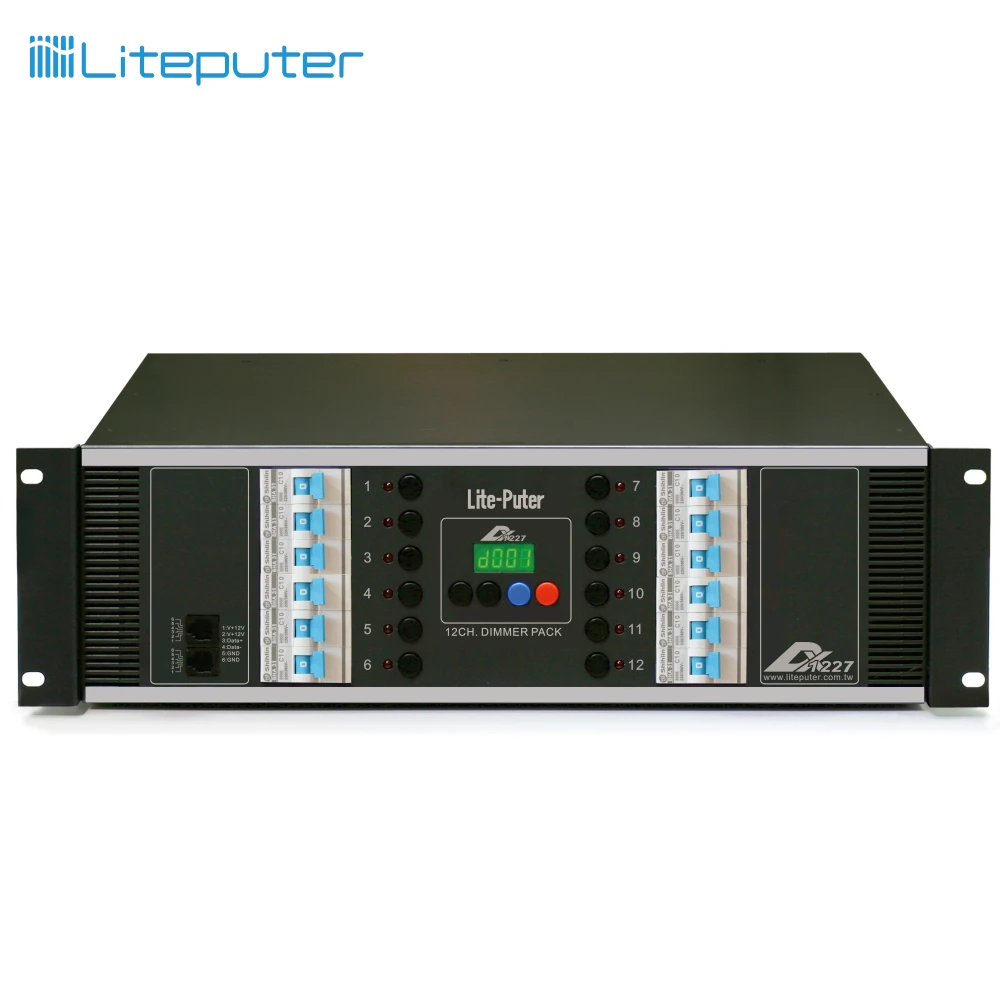 12 channels DMX-512 dimmer with harting connector