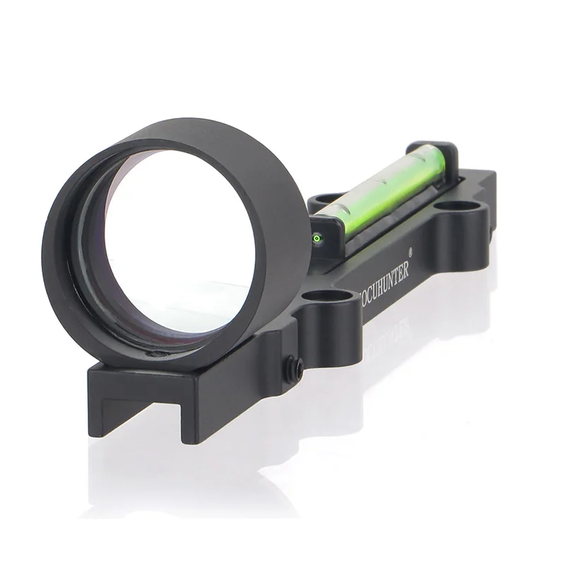 Tactical 6063-T6 aluminum circle dot hunting red dot sight scope 1x28 green dot fiber sight