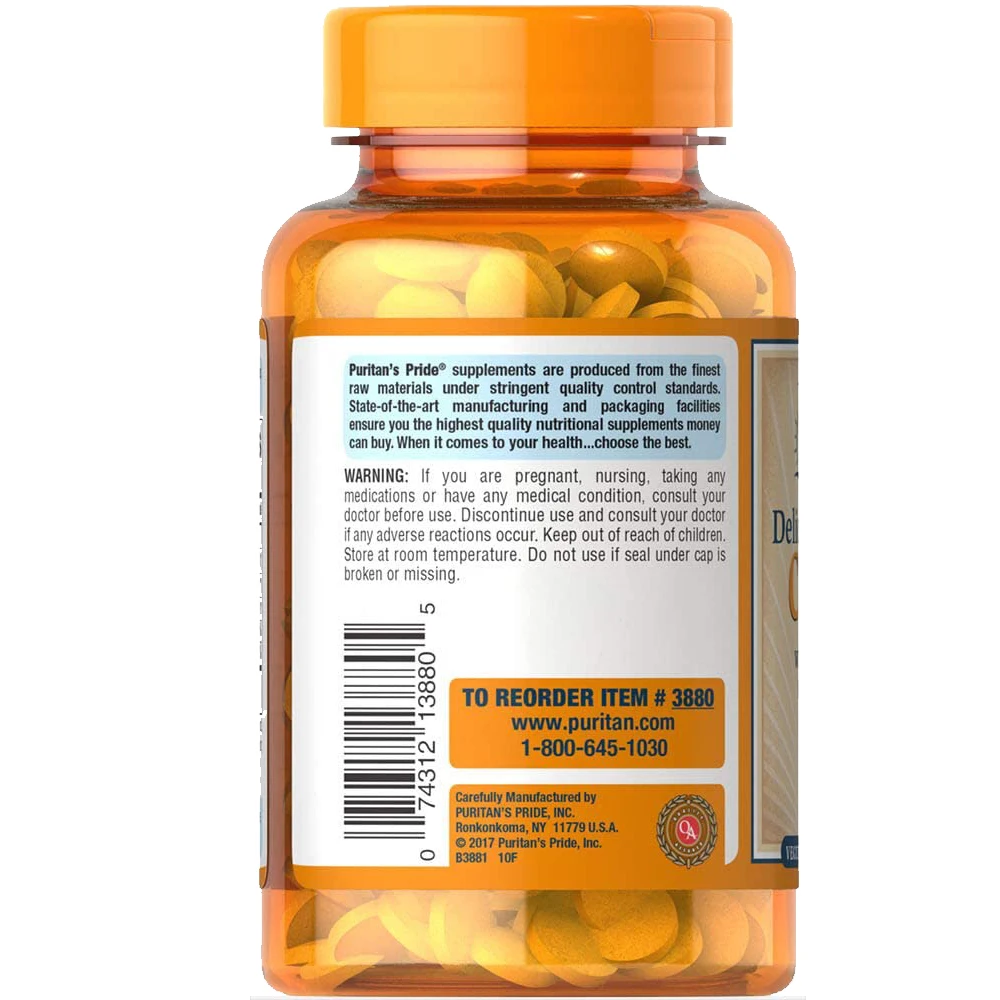 Wholesale Puritans Pride Chewable Vitamin C-500 mg with Rose Hips Delicious Chewable  Boost Immune System Supplement Made in USA
