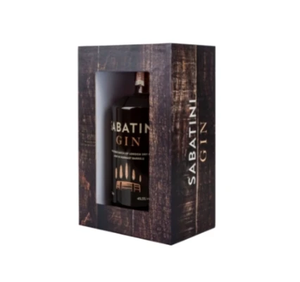 Подарочная коробка Sabatini Gin Barrel 500 мл-тосканский