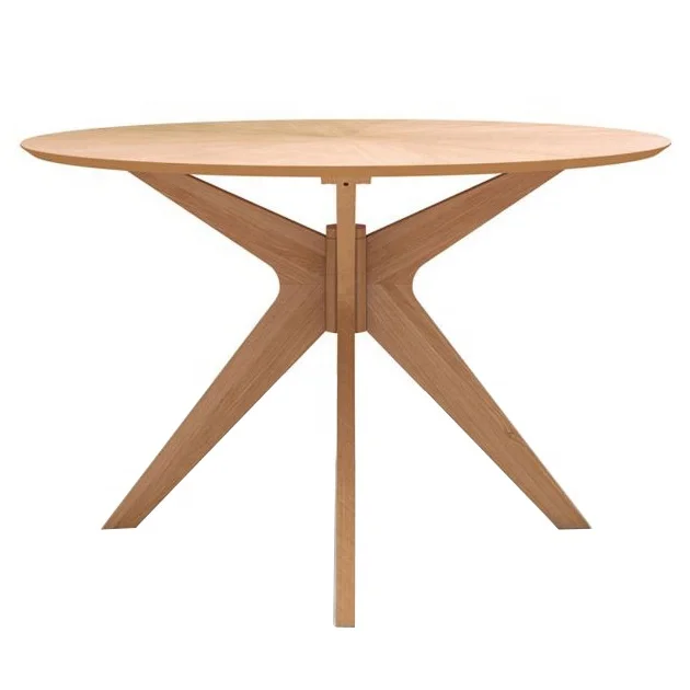 Vietnam Dining Furniture Custom Supplier Modern Appearance Wooden Round Table