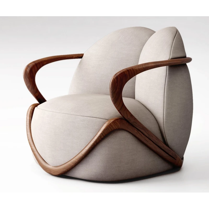 BEST QUALITY HUG ARMCHAIR IN FABRIC AND WOOD Hot Sale