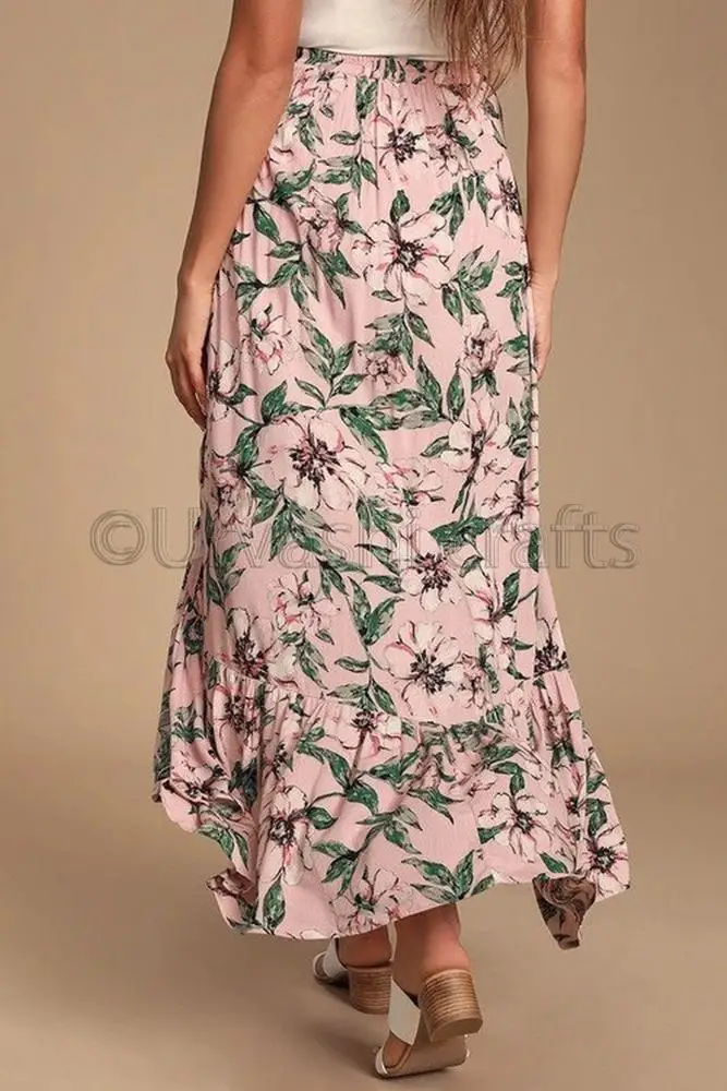 Latest Design Long Skirt Women Skirts Printed Maxi Womens Clothing Fashion Plus Size Skirt Set