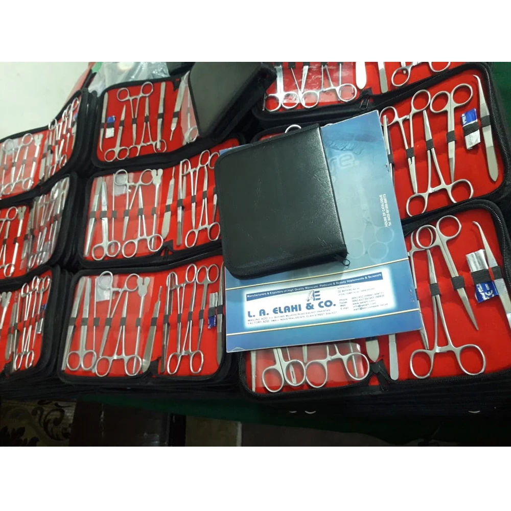 Набор для ветеринарной общей хирургии набор из 43 инструментов в коробке 2024 премиум-класса LA ELAHI AND CO