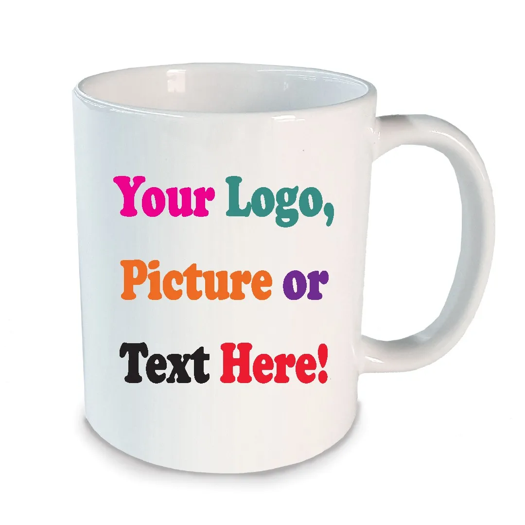Custom Printed Porcelain Cup Wholesale Custom Printed White Blank Porcelain Ceramic Coffee Mugs Printing Service