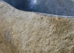 Benoa Natural Stone Vessel Sink Amazing & Beautifully hand crafted from 1 solid river stone Bathroom Vessel Sink Hand Wash Basin