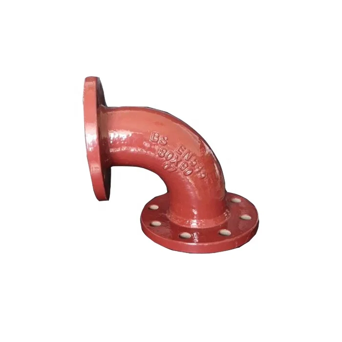 EN 545 DI flanged FBE ductile cast iron pipe fitting price