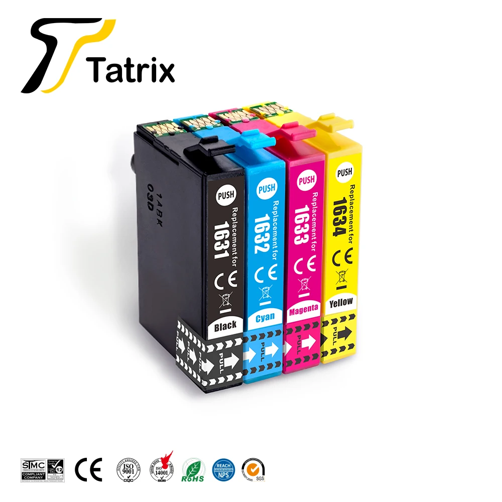  Tatrix 16XL T1631 T1632 T1633 T1634 премиум цвета Совместимый струйный картридж для Epson рабочей силы WF-2510WF