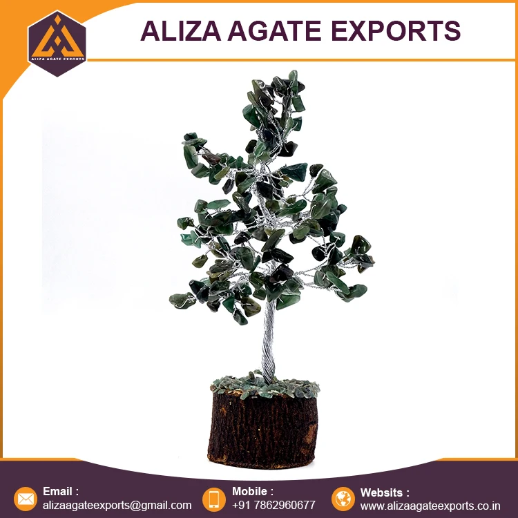 Unique Design Gemstone Tree Green Jade Gemstone 160 Chips Tree Buy Completely Handmade Chips Crystal Tree