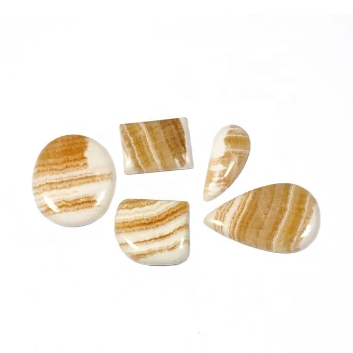 Natural Yellow Lace Agate Unique Yellow Lace Agate Wholesale Bulk Yellow Lace Agate Loose Cabochon Lot Spiritual Jewelry Sale