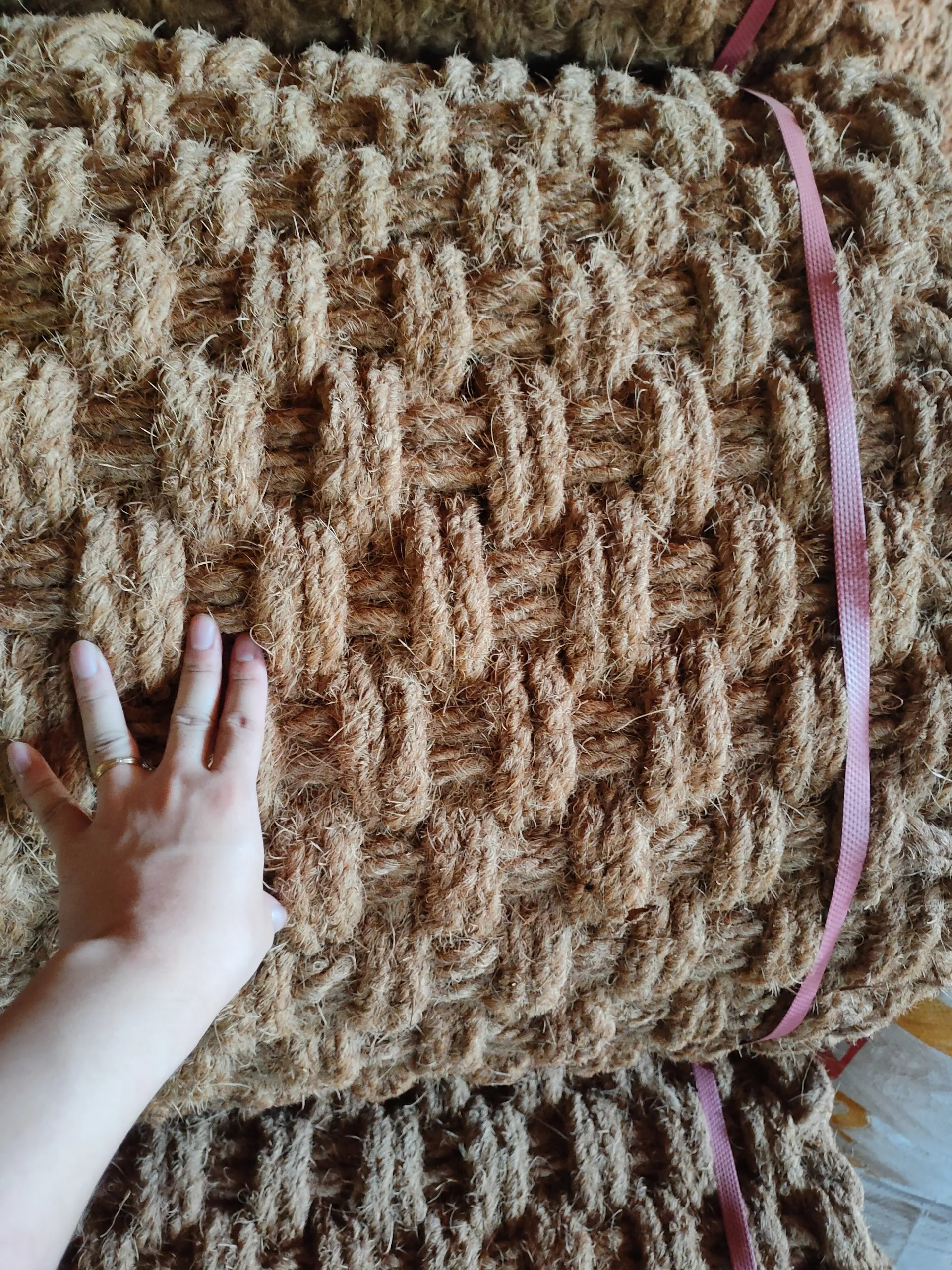 Traditional Customized Coconut Fiber Mats Coco Carpet Coco Liner Coco Rolled Mat Vietnam Export