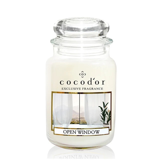 cocodor scented Large glass jar candles, Winter Jasmine
