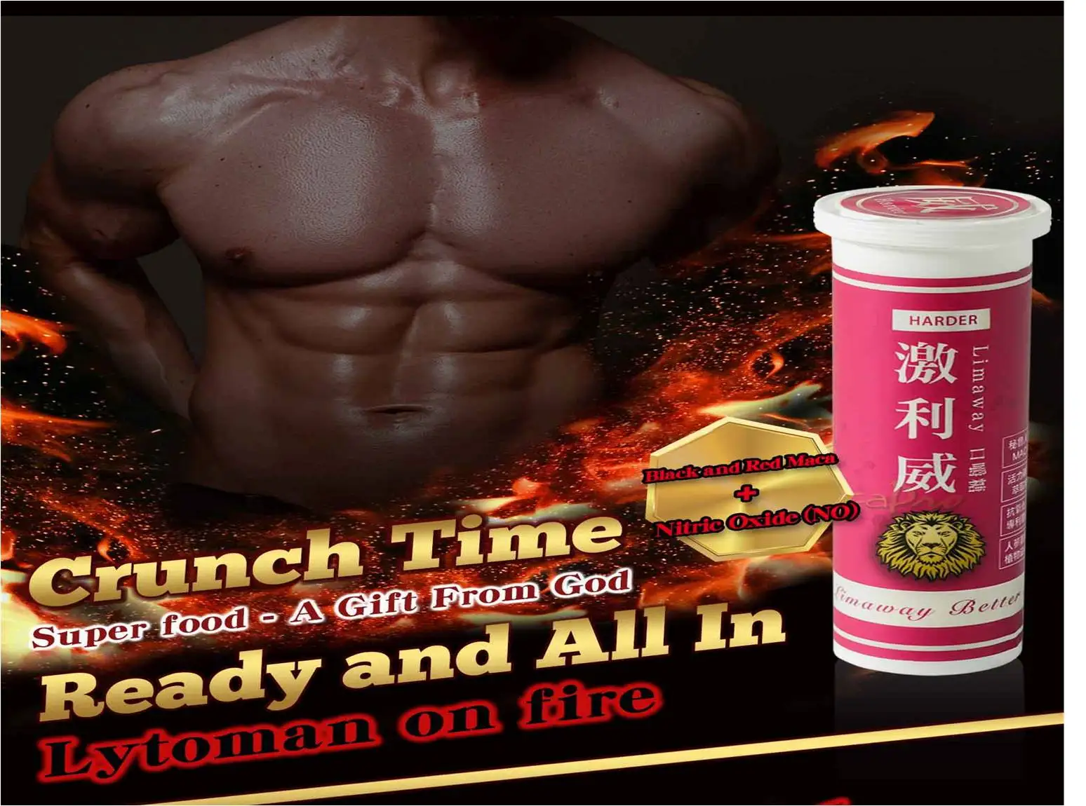 
LytoStrong male enhancement pills with maca powder 10 box 