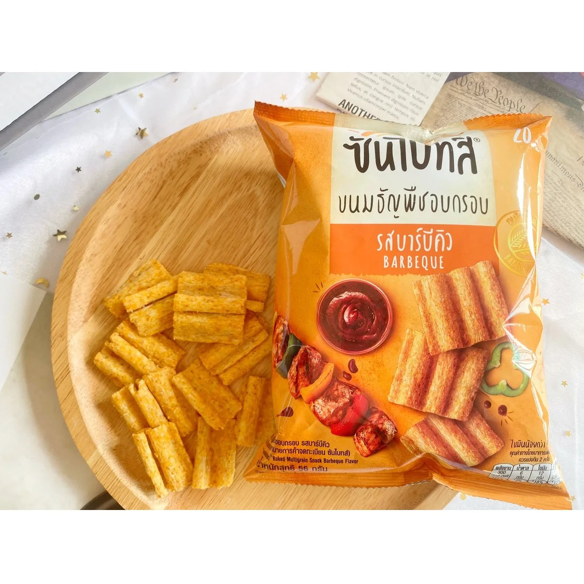 
Bag Packaging Low-Fat Feature Sun Bright Potato chips gain snack delicious baked flavor export from Thailand 