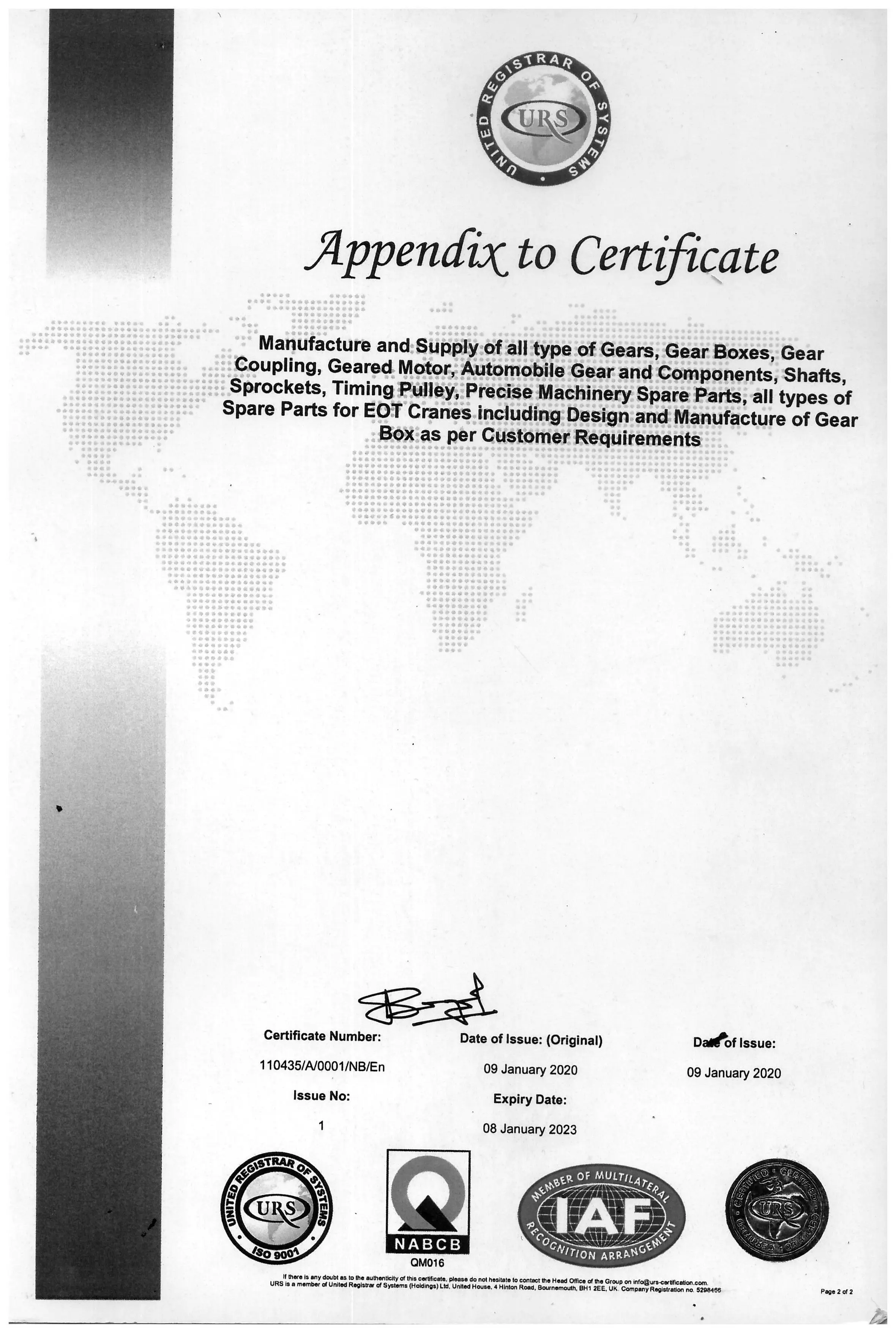  Экспонирование самому высокому стандарту премиум качества высокоэффективного спирального конического зубчатого колеса